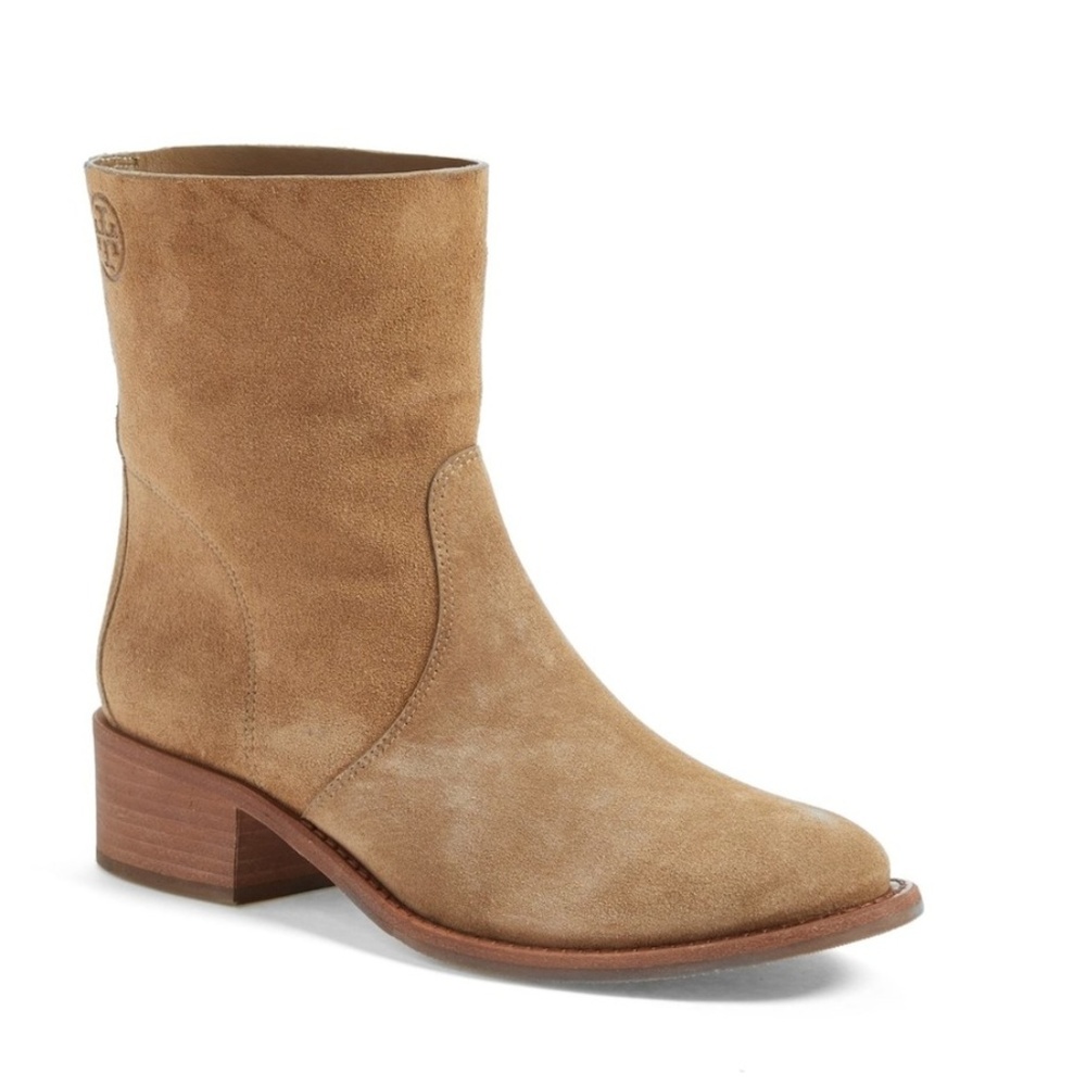FIRM // NIB Tory Burch Siena suede Bootie Boots 7 - Picture 5 of 8
